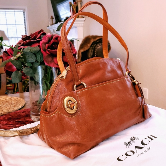 Coach Handbags - FIRM❗HP🎉Coach | Outlaw Polished Leather Hand Bag